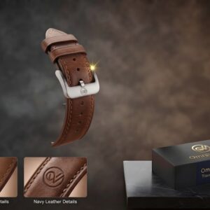 dây đeo đồng hồ da thật omniwatch cassic